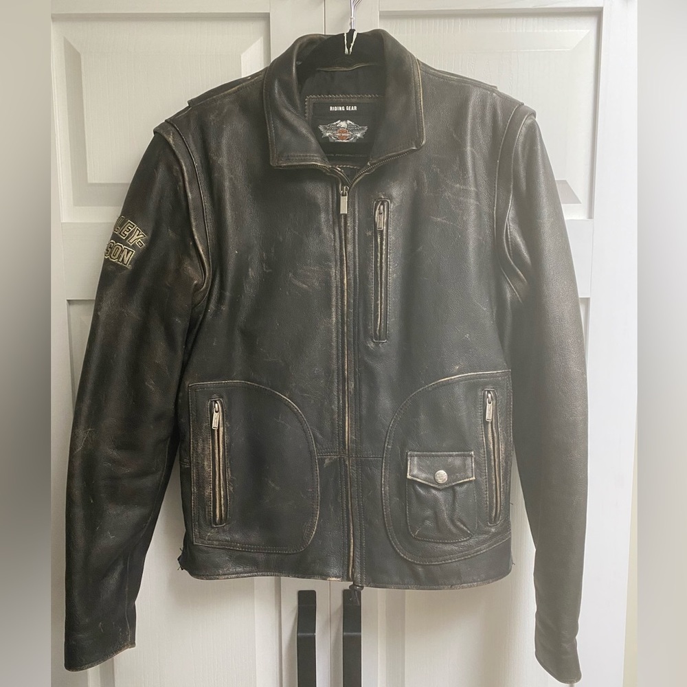 Genuine Harley Davidson Panhead II leather jacket - convertible